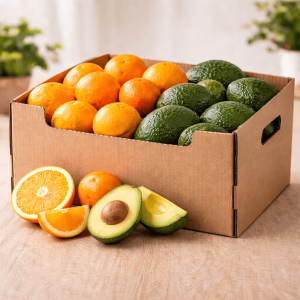 Cajas mixta - 3 Kg Naranjas + 2 Kg Aguacates